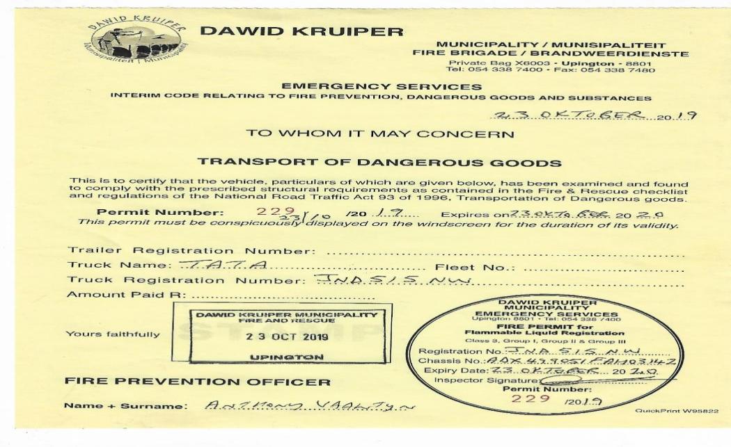 Waste Disposal Documentation